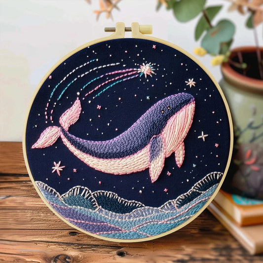 Embroidery DIY Starter Kit - Leaping Whale