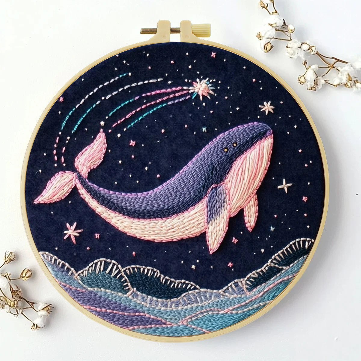Embroidery DIY Starter Kit - Leaping Whale