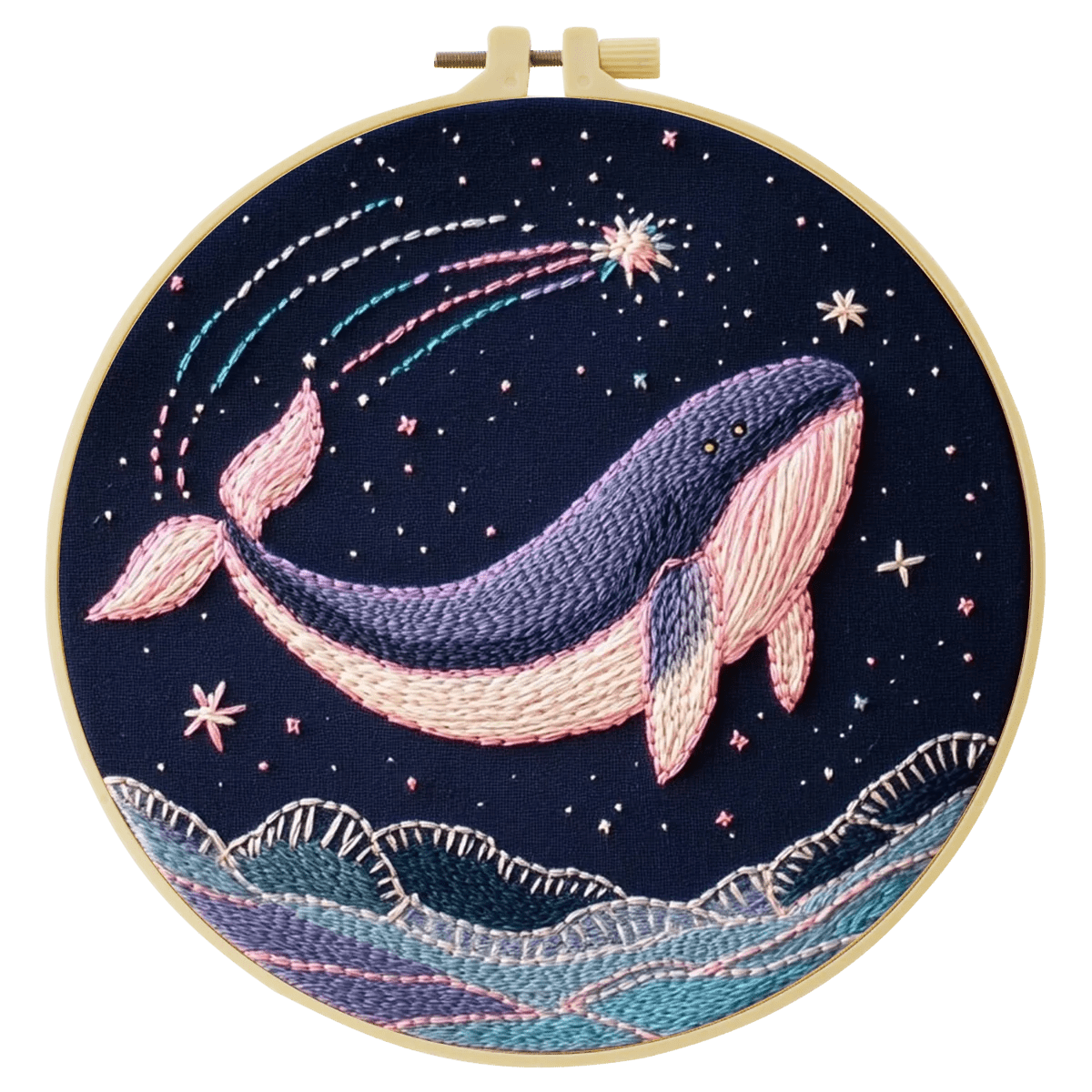 Embroidery DIY Starter Kit - Leaping Whale