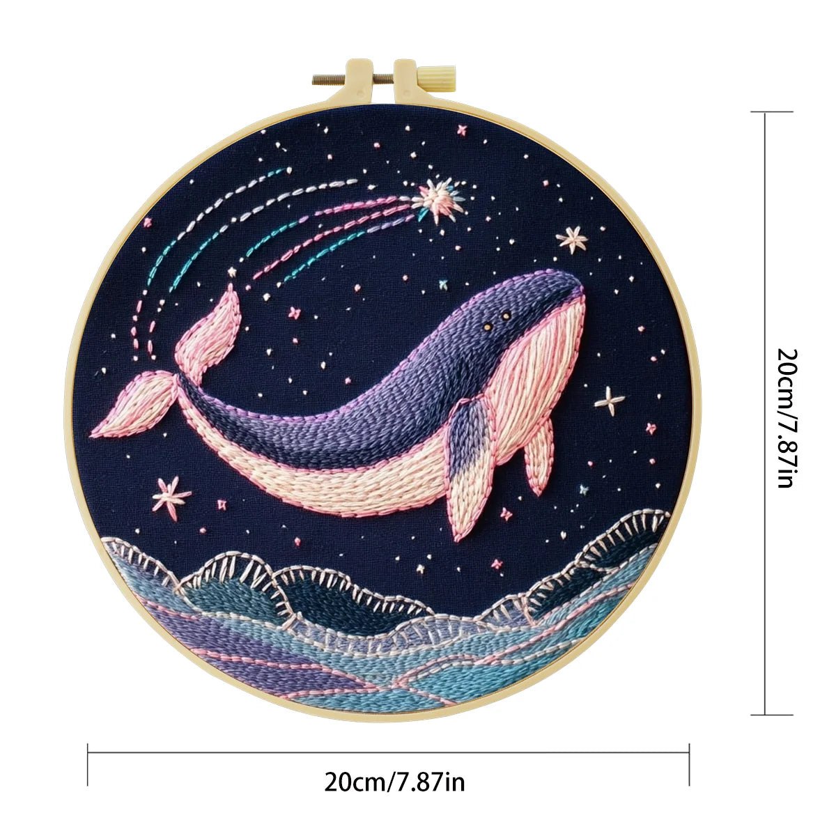 Embroidery DIY Starter Kit - Leaping Whale