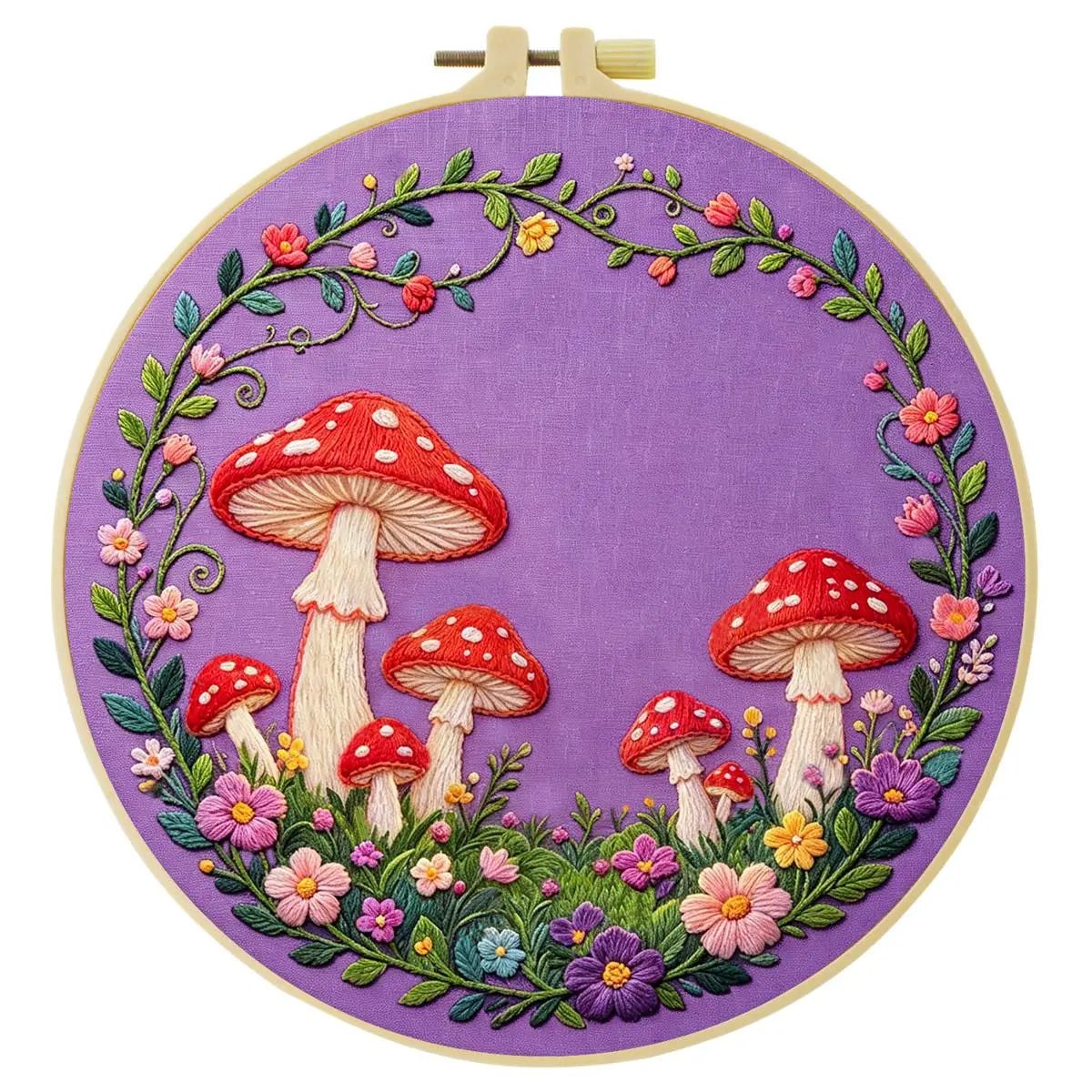 Embroidery DIY Starter Kit - Magical Mushrooms