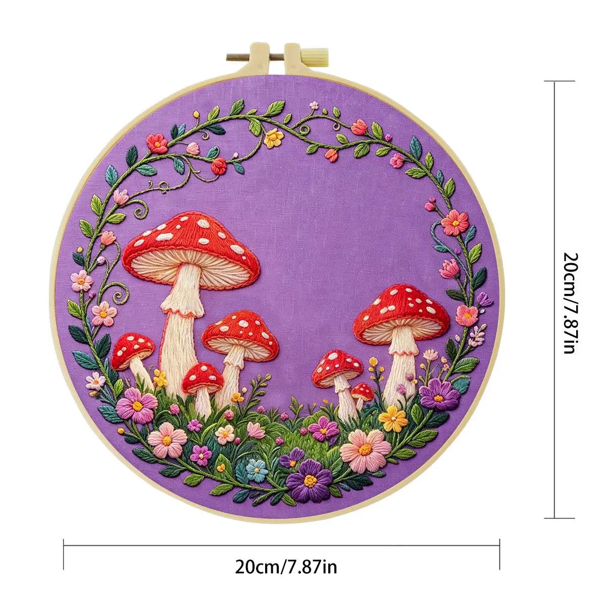 Embroidery DIY Starter Kit - Magical Mushrooms
