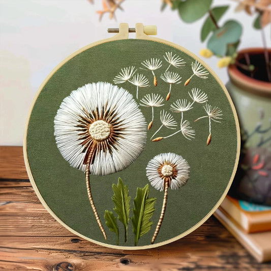 Embroidery DIY Starter Kit - Make a Wish Dandelion