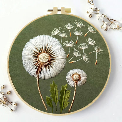 Embroidery DIY Starter Kit - Make a Wish Dandelion