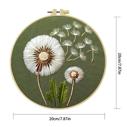 Embroidery DIY Starter Kit - Make a Wish Dandelion
