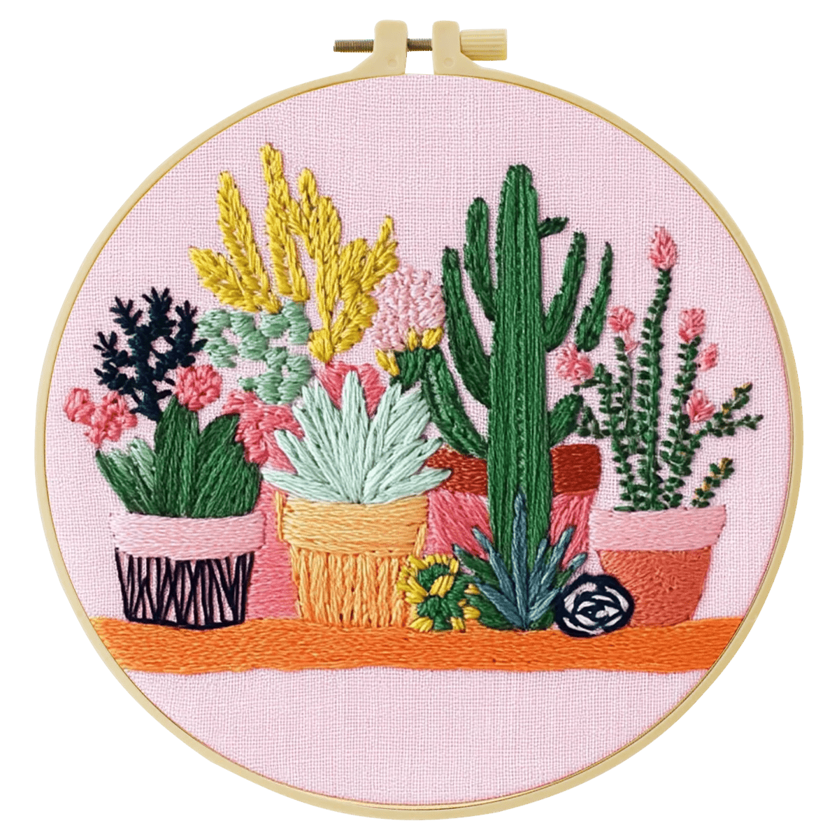 Embroidery DIY Starter Kit - Potted Cacti