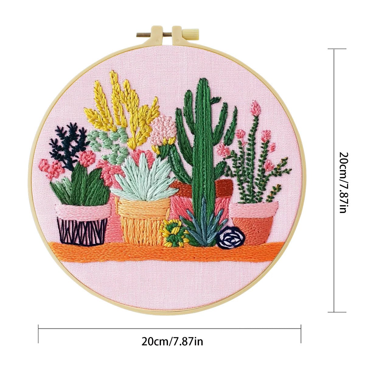 Embroidery DIY Starter Kit - Potted Cacti