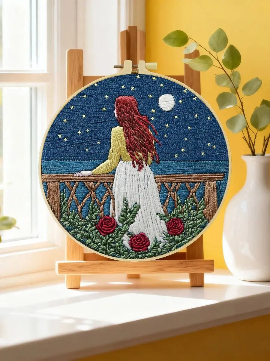 Embroidery DIY Starter Kit - Red Haired Lass