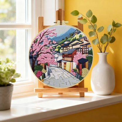 Embroidery DIY Starter Kit - Streets of Japan