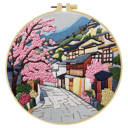 Embroidery DIY Starter Kit - Streets of Japan