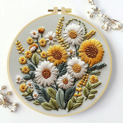 Embroidery DIY Starter Kit - Sunflower Bunch