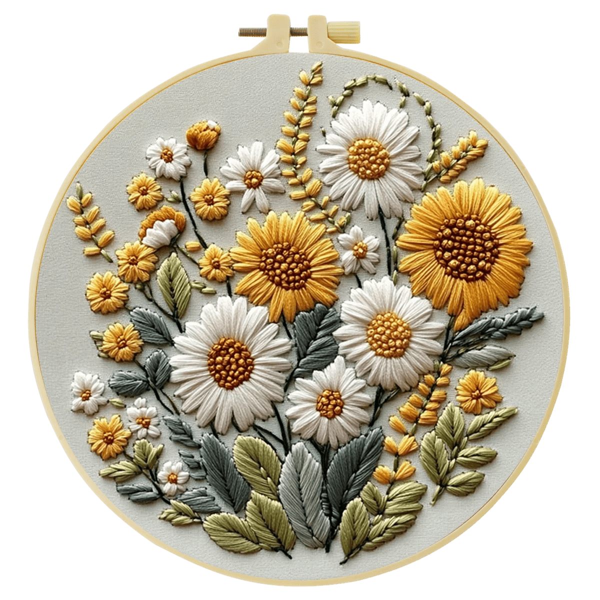 Embroidery DIY Starter Kit - Sunflower Bunch