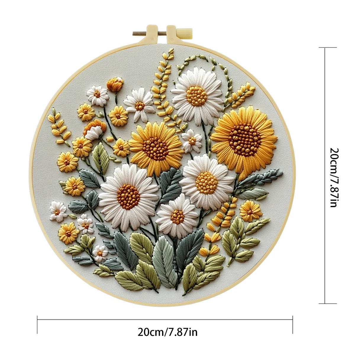 Embroidery DIY Starter Kit - Sunflower Bunch