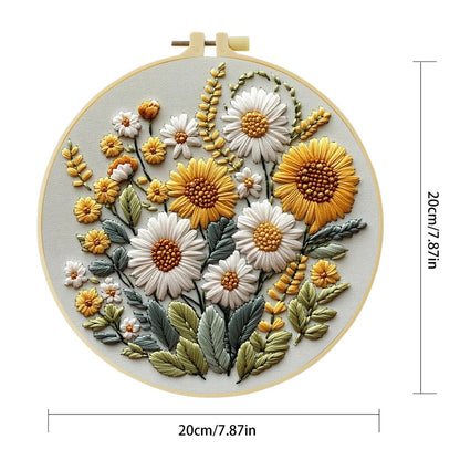 Embroidery DIY Starter Kit - Sunflower Bunch
