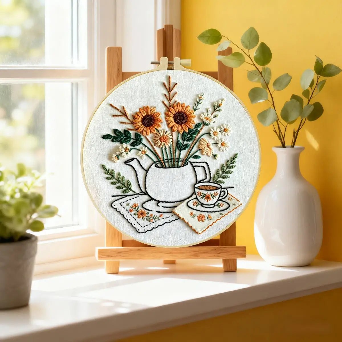 Embroidery DIY Starter Kit - Teapot Treasure