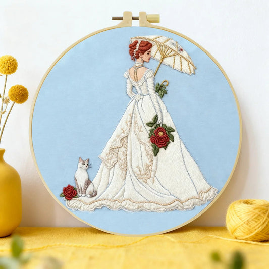 Embroidery DIY Starter Kit - Vintage Bride