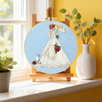 Embroidery DIY Starter Kit - Vintage Bride