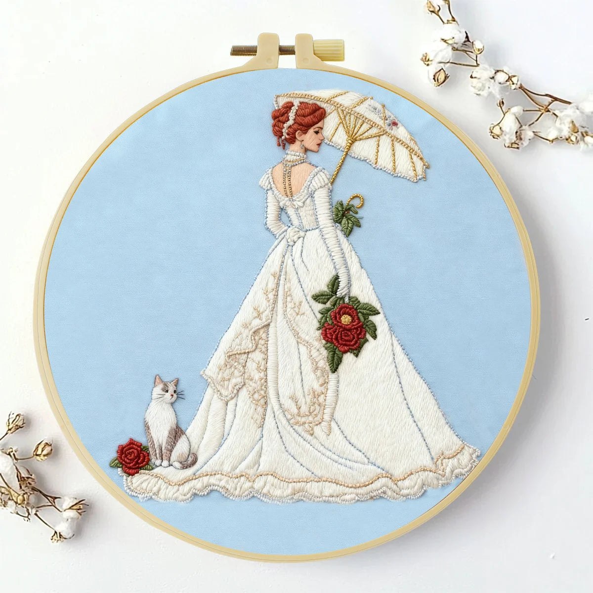 Embroidery DIY Starter Kit - Vintage Bride