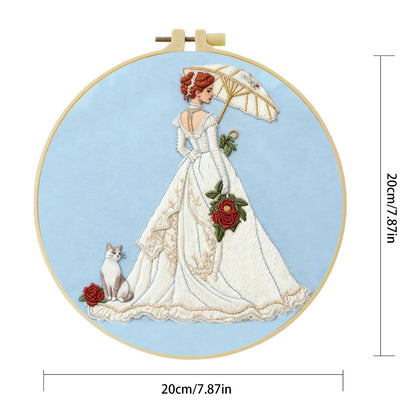 Embroidery DIY Starter Kit - Vintage Bride