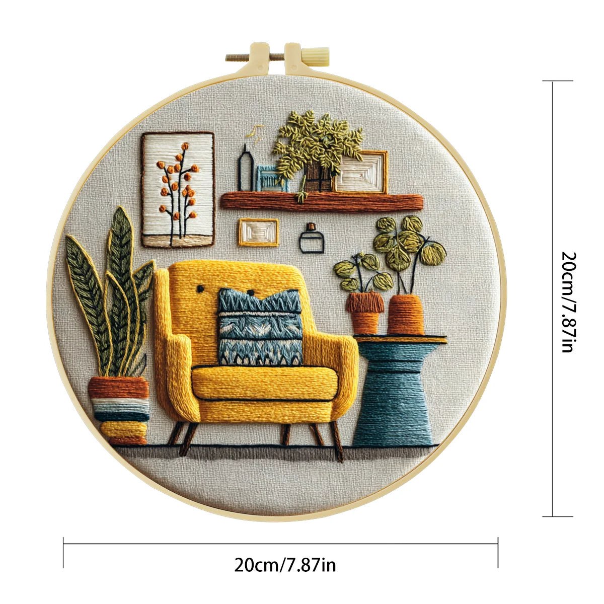 Embroidery DIY Starter Kit - Vintage Vibe Lounge Nook