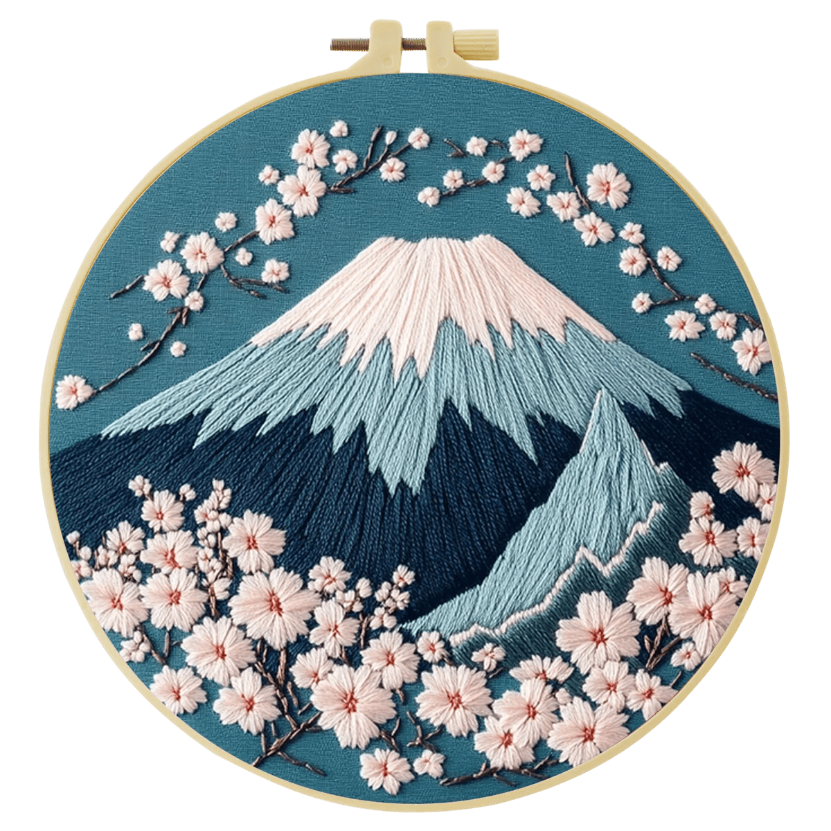 Embroidery DIY Starter Kit - Winter Mt Fuji