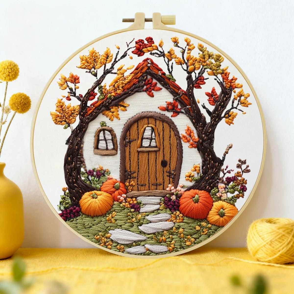Embroidery DIY Starter Kit - Woodsy Cabin