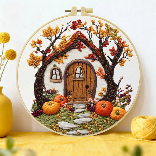 Embroidery DIY Starter Kit - Woodsy Cabin