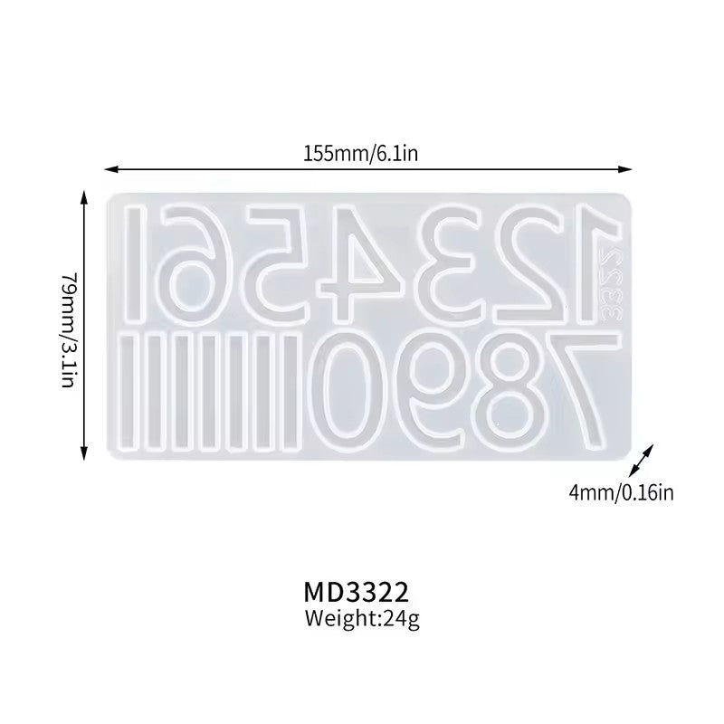 Epoxy Resin Round Clock Silicone Moulds