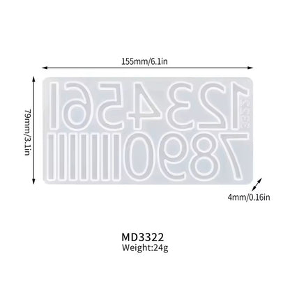Epoxy Resin Round Clock Silicone Moulds