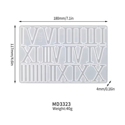 Epoxy Resin Round Clock Silicone Moulds