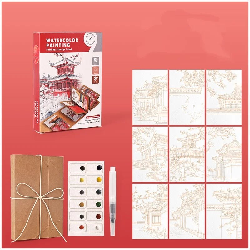 Expandable Travel Watercolour Painting Kit