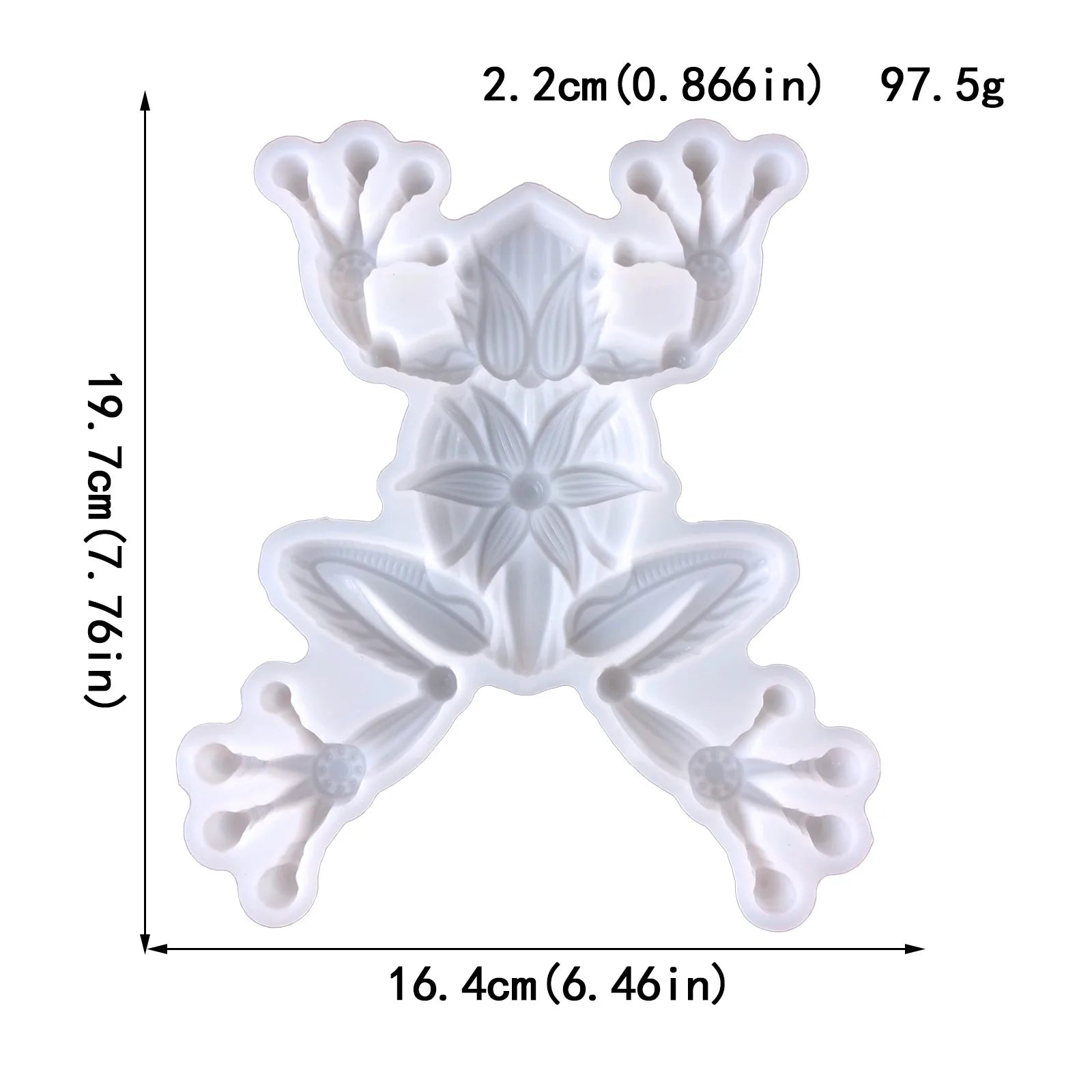 Fancy Frog Ornament Resin Casting Silicone Mould