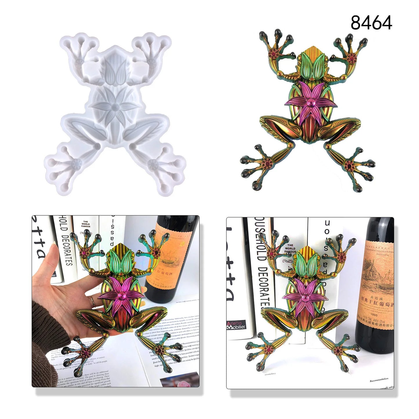 Fancy Frog Ornament Resin Casting Silicone Mould