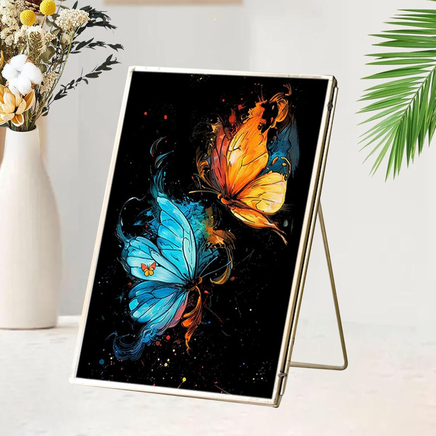 Glow In the Dark Scratch Art Painting Drawing 4 x A4 Designs Bundle - Butterflies