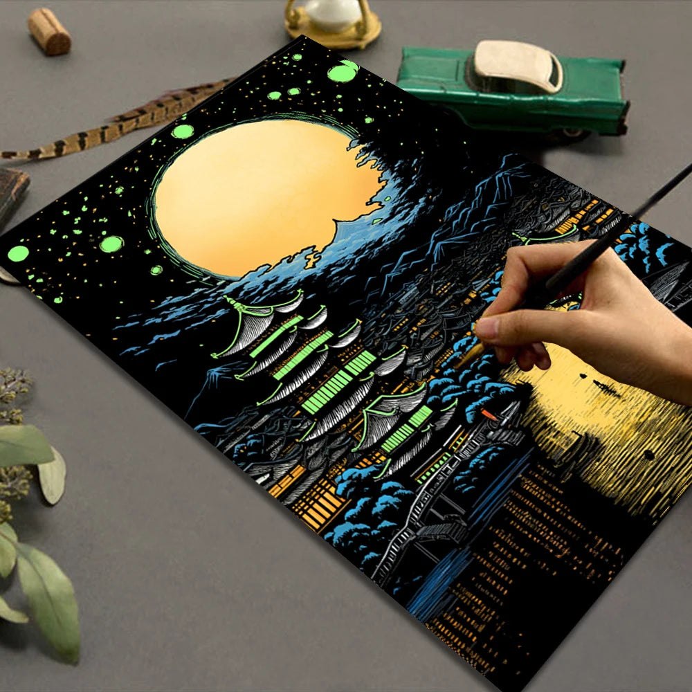 Glow in Dark Scratch Art Kits