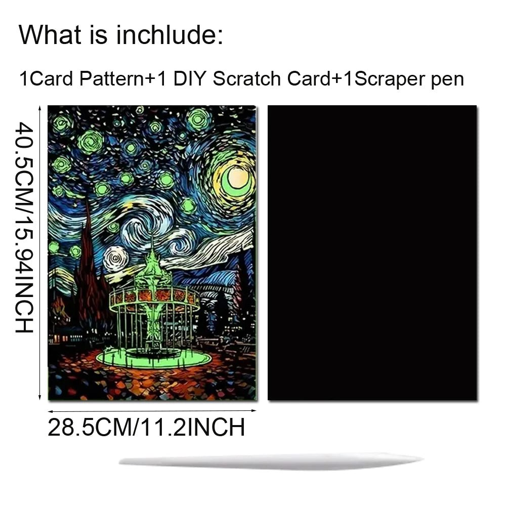 Glow in Dark Scratch Art Kits