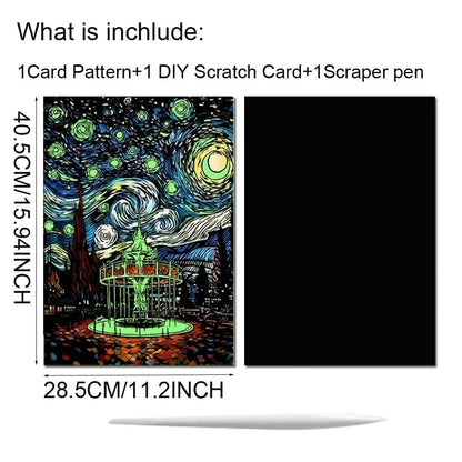 Glow in Dark Scratch Art Kits