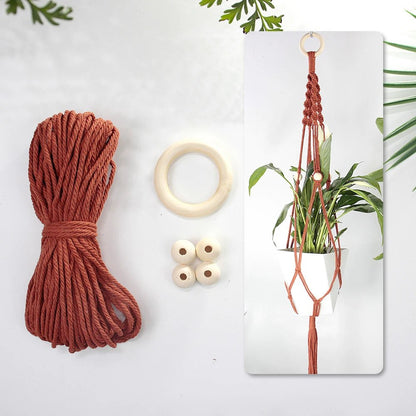 Hanging Plant Basket Macrame Kit