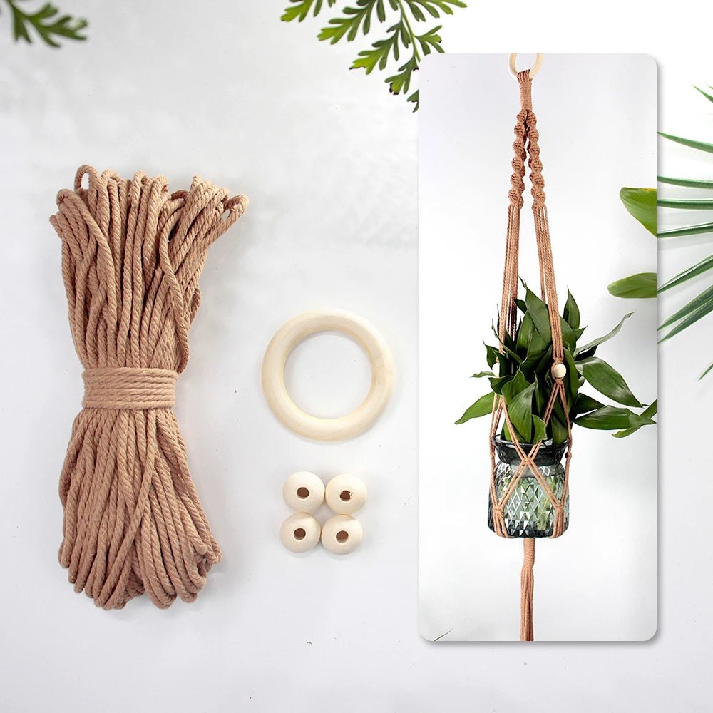 Hanging Plant Basket Macrame Kit