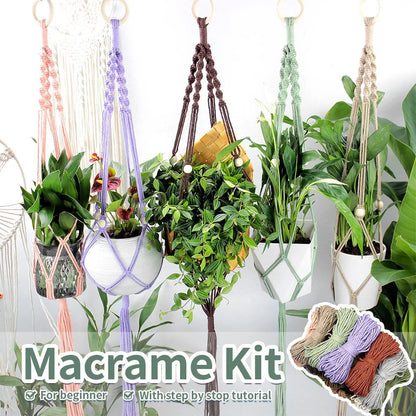 Hanging Plant Basket Macrame Kit