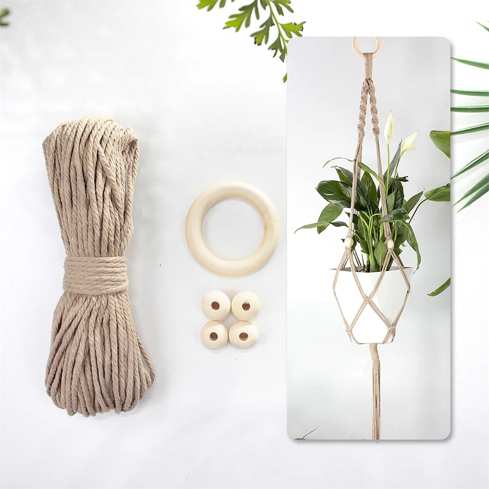 Hanging Plant Basket Macrame Kit