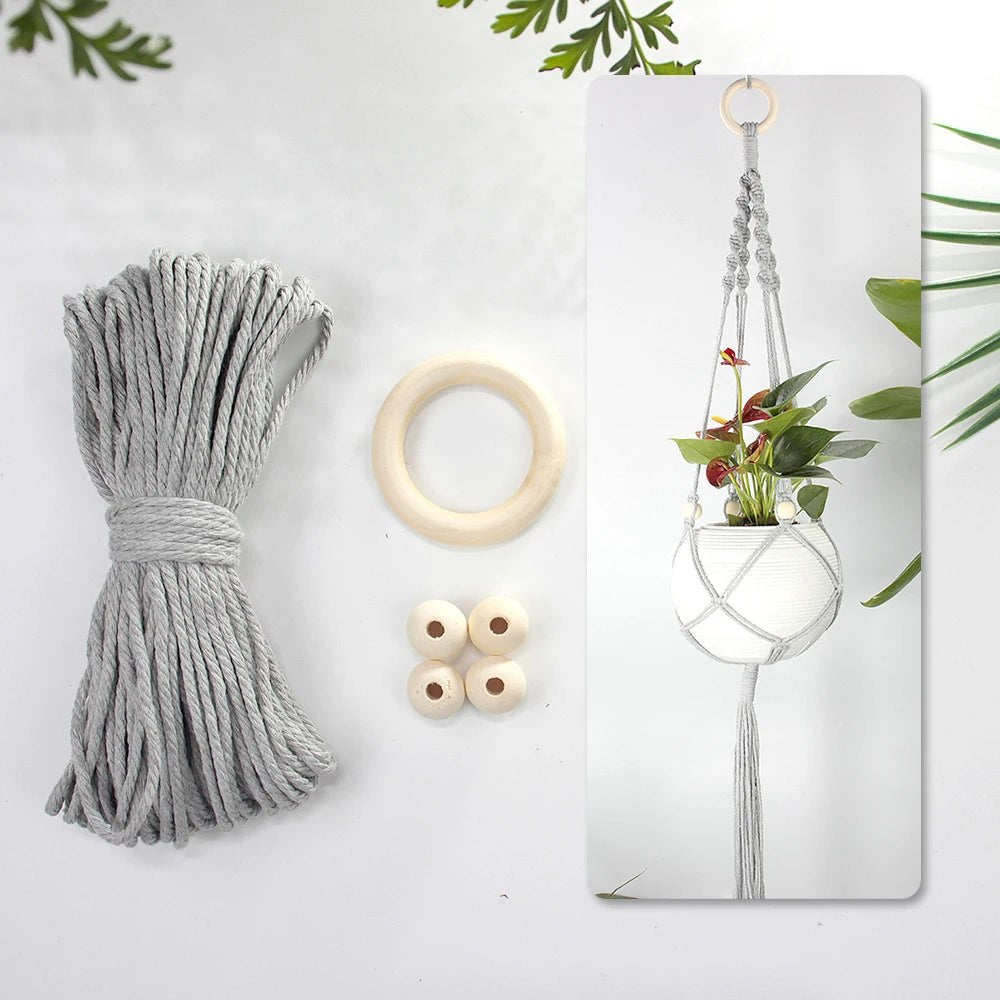 Hanging Plant Basket Macrame Kit