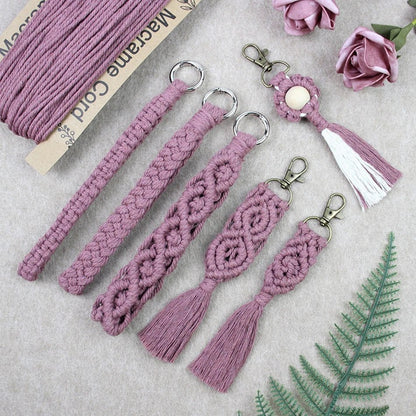 Key Chain Macrame Kits - 6 Patterns