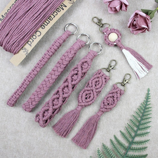 Key Chain Macrame Kits - 6 Patterns