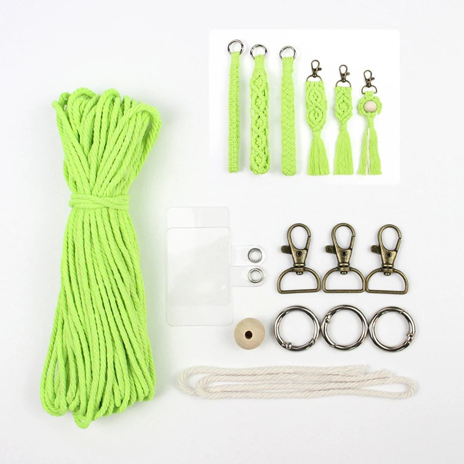 Key Chain Macrame Kits - 6 Patterns