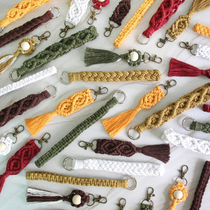 Key Chain Macrame Kits - 6 Patterns