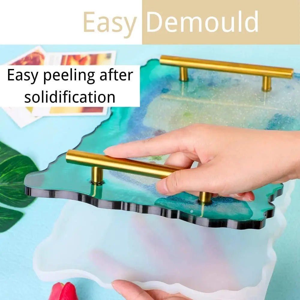 Large Irregular Tray Epoxy Silicone Resin Mould Set