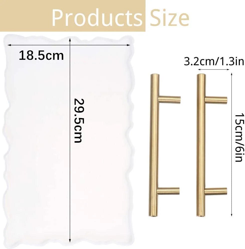 Large Irregular Tray Epoxy Silicone Resin Mould Set