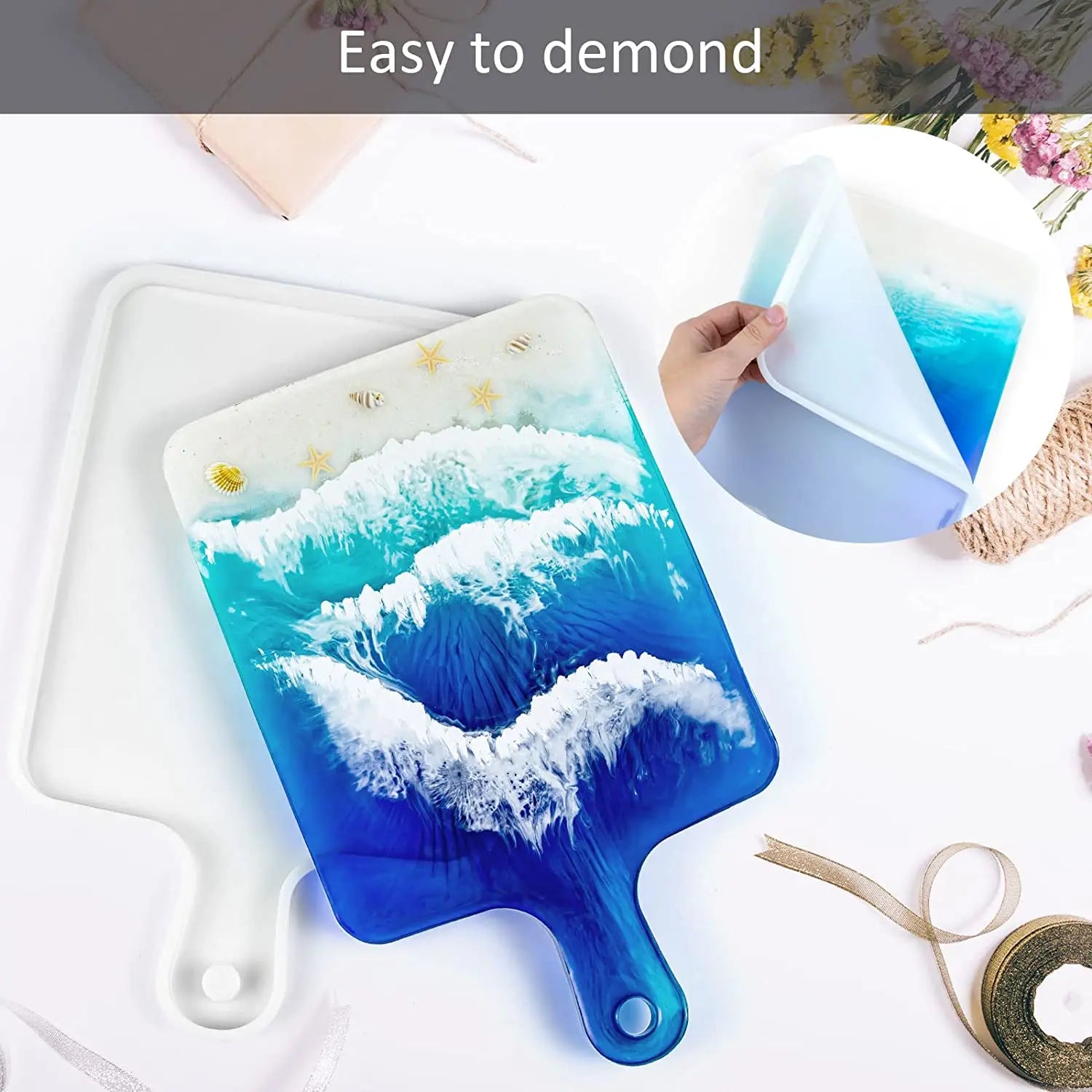 Large Serving with Handle Resin Casting Silicone Mould