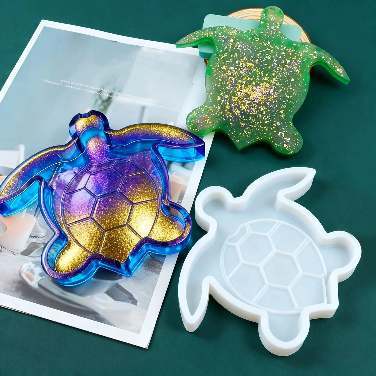 Large Turtle Resin Silicone Tray Mould